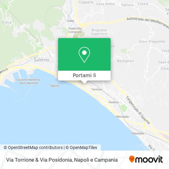 Mappa Via Torrione & Via Posidonia