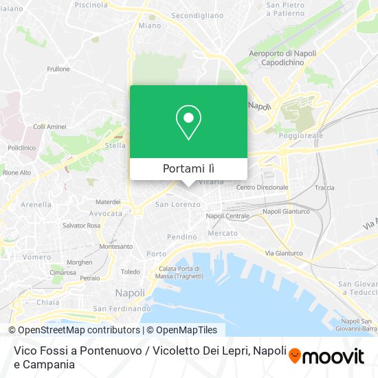 Mappa Vico Fossi a Pontenuovo / Vicoletto Dei Lepri
