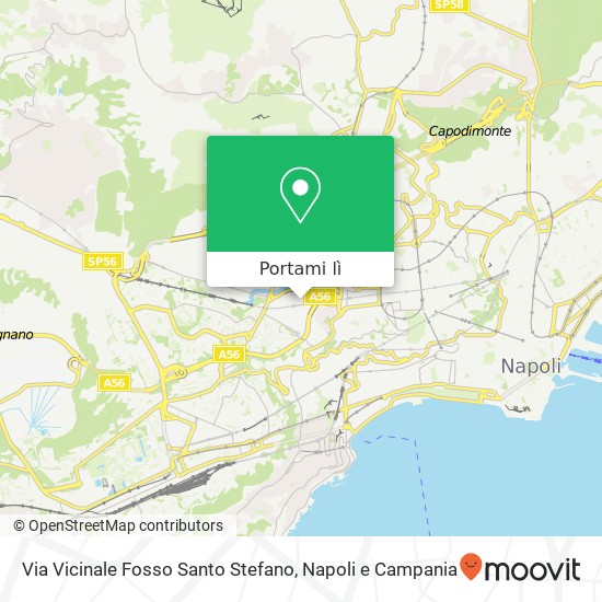 Mappa Via Vicinale Fosso Santo Stefano