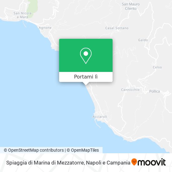 Mappa Spiaggia di Marina di Mezzatorre