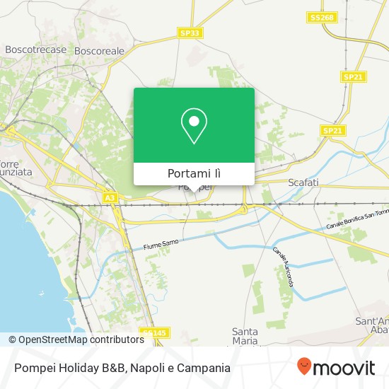 Mappa Pompei Holiday B&B