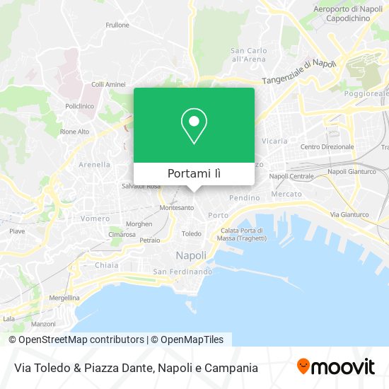 Mappa Via Toledo & Piazza Dante