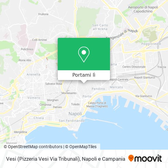 Mappa Vesi (Pizzeria Vesi Via Tribunali)