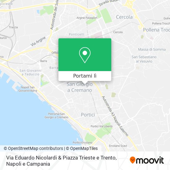 Mappa Via Eduardo Nicolardi & Piazza Trieste e Trento