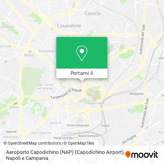 Mappa Aeroporto Capodichino (NAP) (Capodichino Airport)