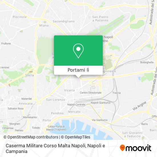 Mappa Caserma Militare Corso Malta Napoli