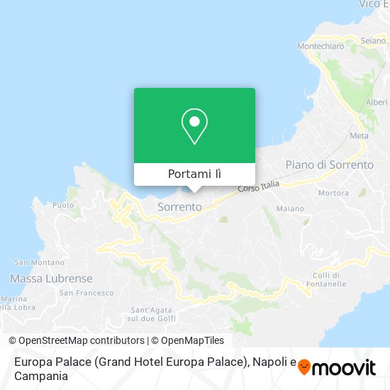 Mappa Europa Palace (Grand Hotel Europa Palace)