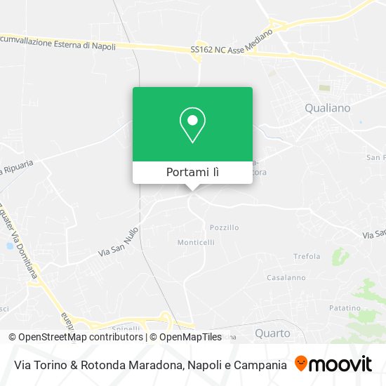 Mappa Via Torino & Rotonda Maradona