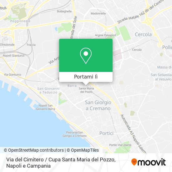 Mappa Via del Cimitero / Cupa Santa Maria del Pozzo