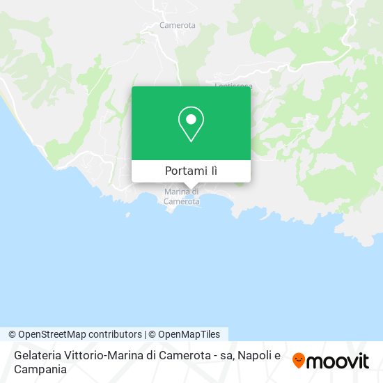 Mappa Gelateria Vittorio-Marina di Camerota - sa
