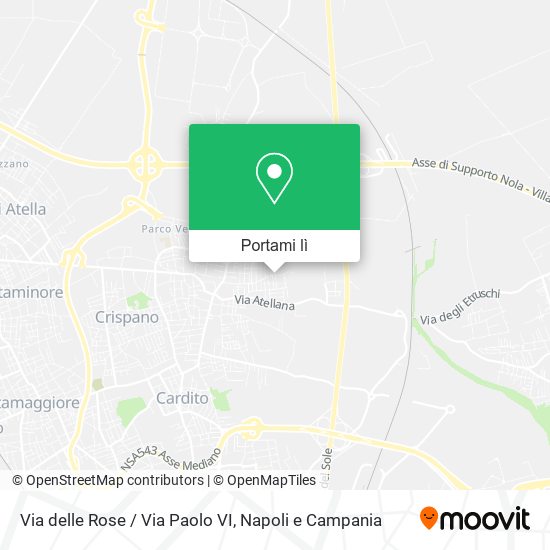 Mappa Via delle Rose / Via Paolo VI