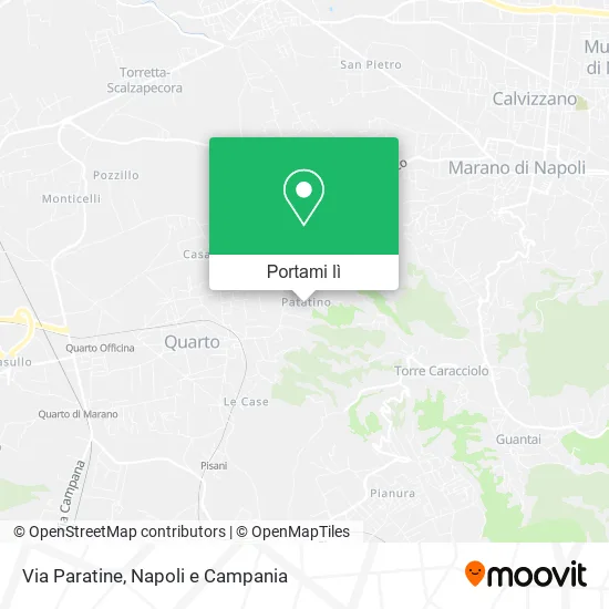 Mappa Via Paratine