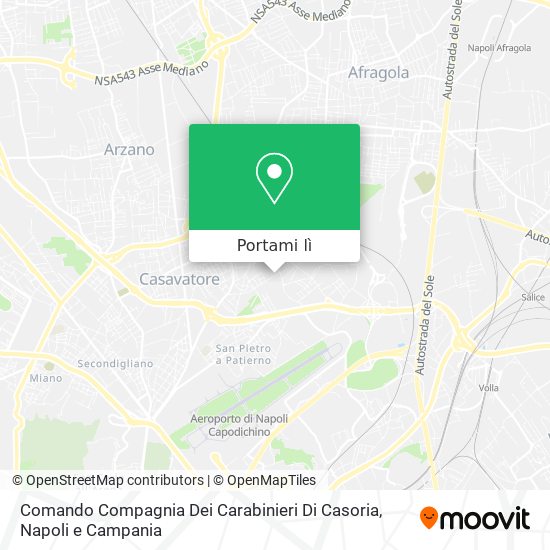 Mappa Comando Compagnia Dei Carabinieri Di Casoria