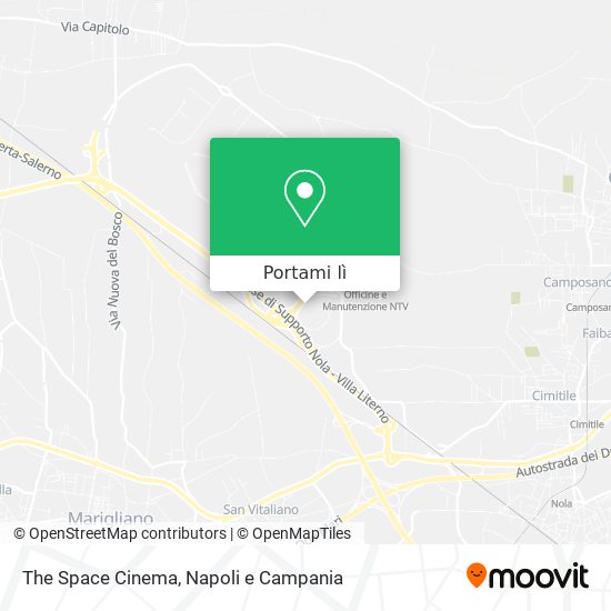 Mappa The Space Cinema