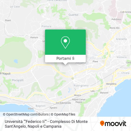 Mappa Università ""Federico Ii"" - Complesso Di Monte Sant'Angelo