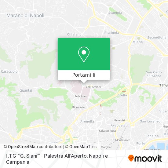 Mappa I.T.G ""G. Siani"" - Palestra All'Aperto