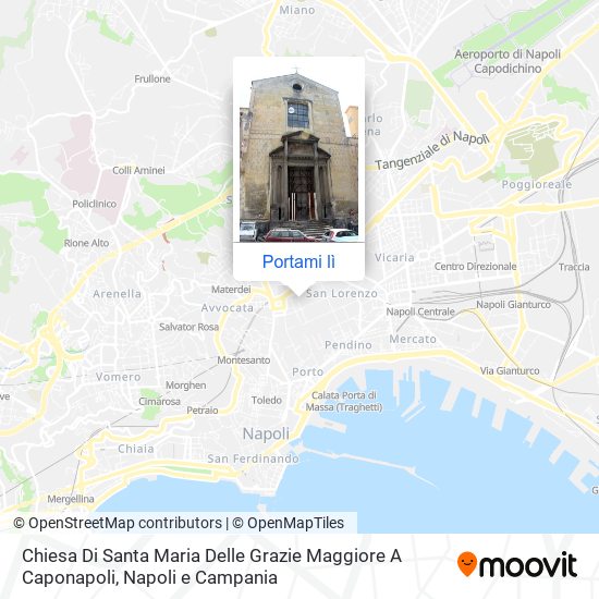 Mappa Chiesa Di Santa Maria Delle Grazie Maggiore A Caponapoli