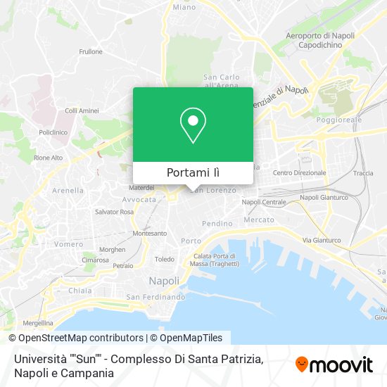 Mappa Università ""Sun"" - Complesso Di Santa Patrizia