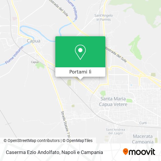 Mappa Caserma Ezio Andolfato