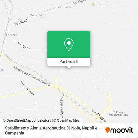 Mappa Stabilimento Alenia Aeronautica Di Nola