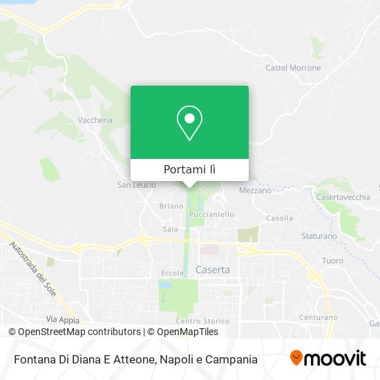 Mappa Fontana Di Diana E Atteone