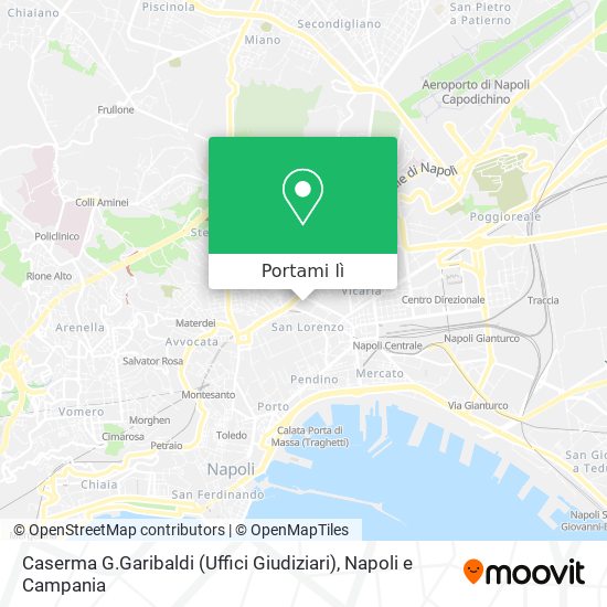 Mappa Caserma G.Garibaldi (Uffici Giudiziari)