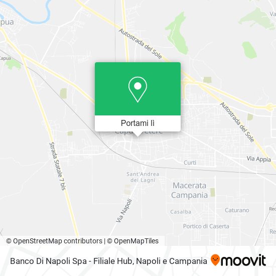 Mappa Banco Di Napoli Spa - Filiale Hub