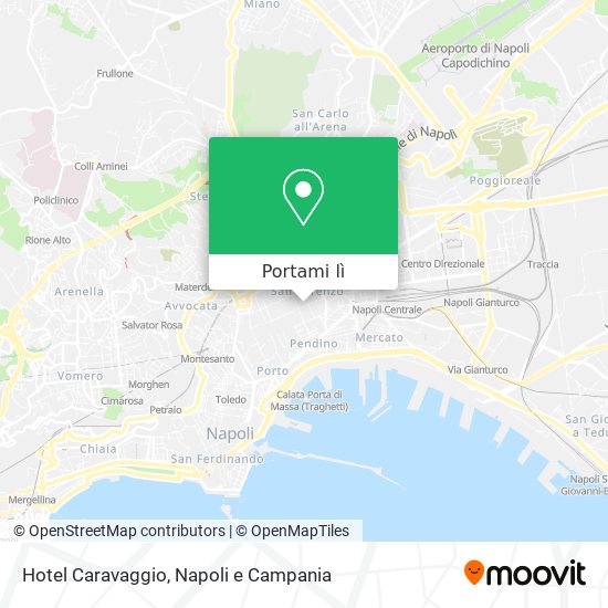 Mappa Hotel Caravaggio