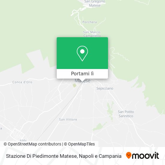 Mappa Stazione Di Piedimonte Matese