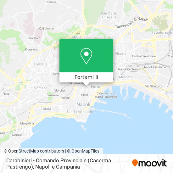 Mappa Carabinieri - Comando Provinciale (Caserma Pastrengo)