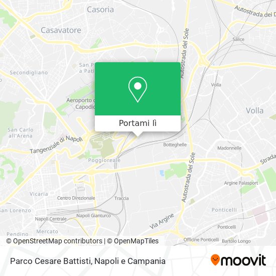 Mappa Parco Cesare Battisti