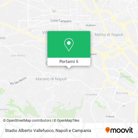 Mappa Stadio Alberto Vallefuoco