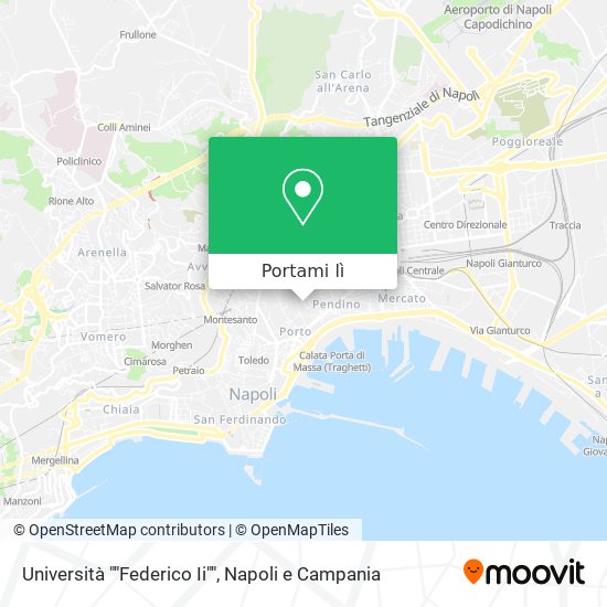 Mappa Università ""Federico Ii""