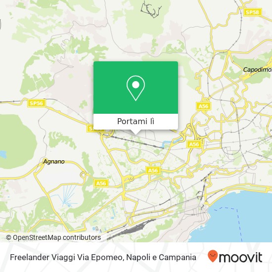 Mappa Freelander Viaggi Via Epomeo