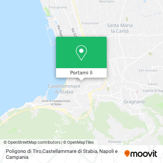 Mappa Poligono di Tiro,Castellammare di Stabia