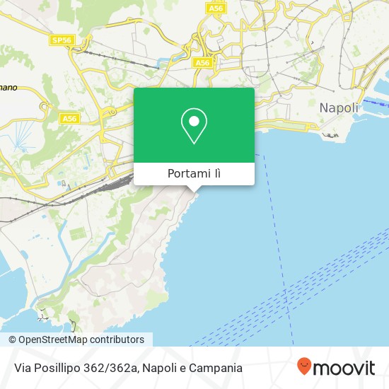 Mappa Via Posillipo 362/362a