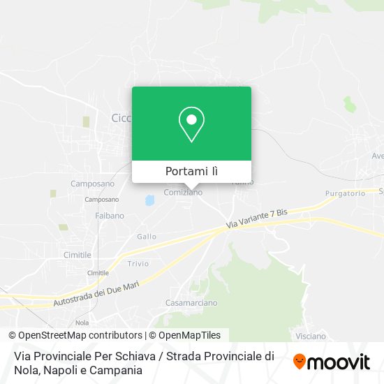 Mappa Via Provinciale Per Schiava / Strada Provinciale di Nola