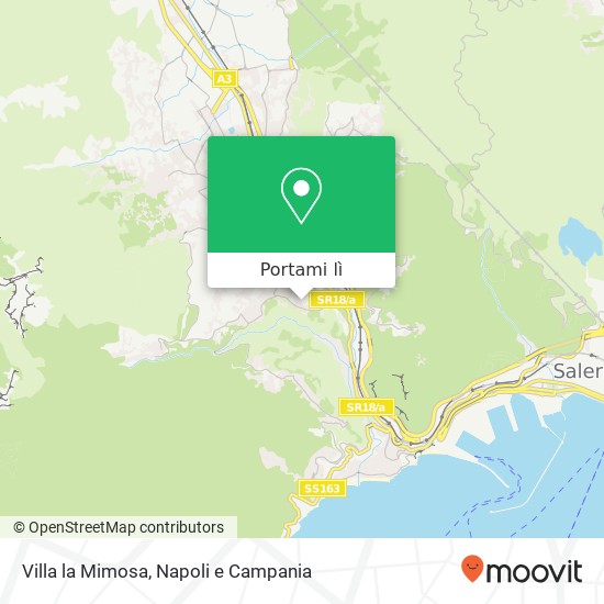 Mappa Villa la Mimosa