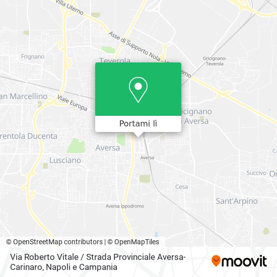 Mappa Via Roberto Vitale / Strada Provinciale Aversa-Carinaro