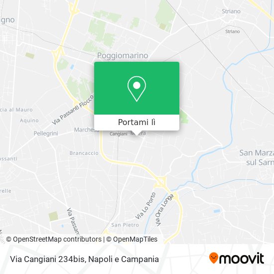 Mappa Via Cangiani 234bis