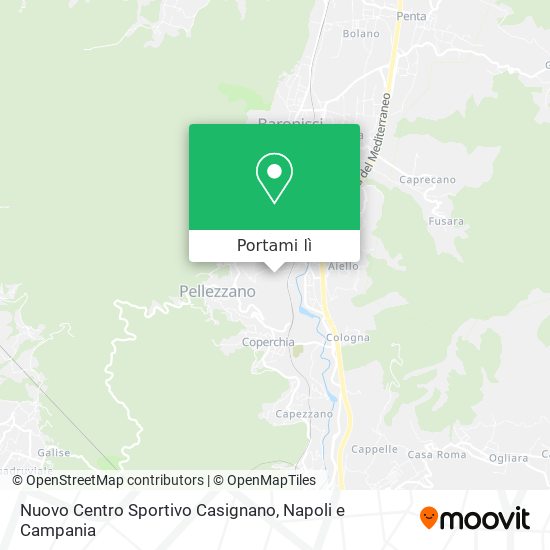 Mappa Nuovo Centro Sportivo Casignano
