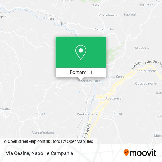 Mappa Via Cesine