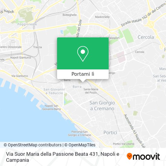 Mappa Via Suor Maria della Passione Beata 431
