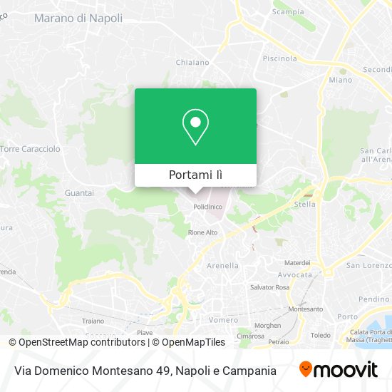 Mappa Via Domenico Montesano 49