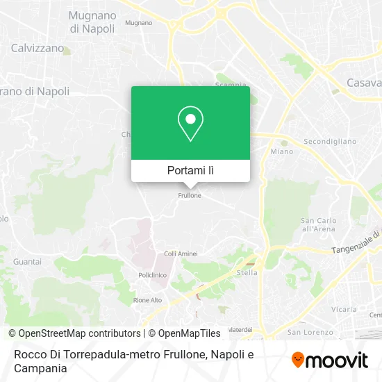 Mappa Rocco Di Torrepadula-metro Frullone