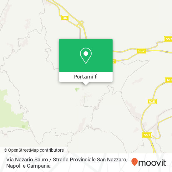 Mappa Via Nazario Sauro / Strada Provinciale San Nazzaro