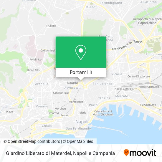 Mappa Giardino Liberato di Materdei