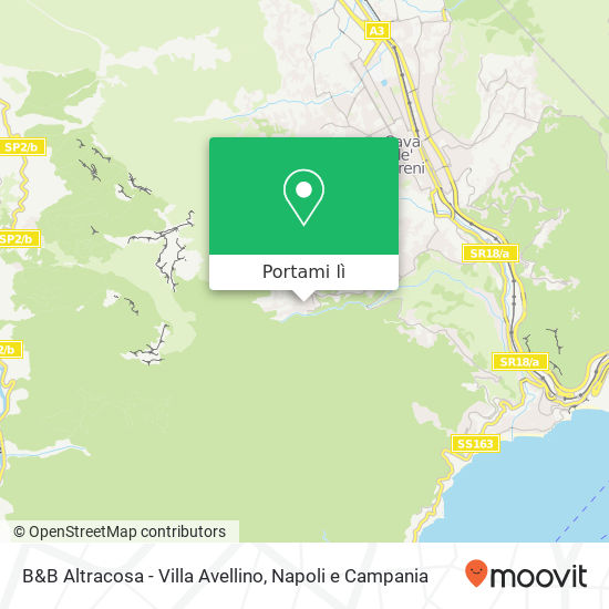 Mappa B&B Altracosa - Villa Avellino