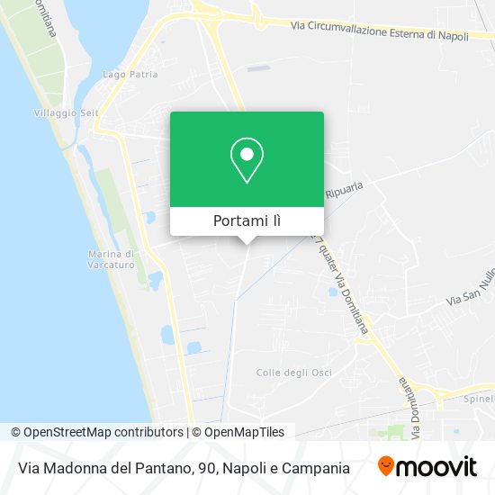 Mappa Via Madonna del Pantano, 90