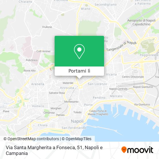 Mappa Via Santa Margherita a Fonseca, 51